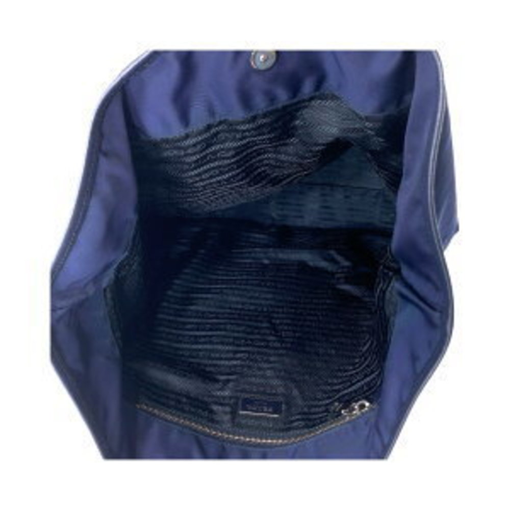 Prada Tessuto Robot Patchwork Bijou Triangle Navy… - image 3